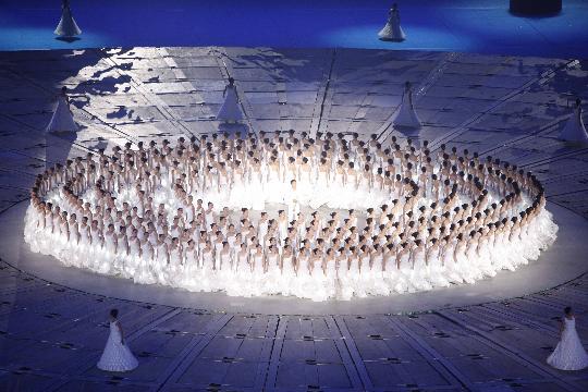 圖文-北京殘奧會開幕式聾人姑娘《星星，你好》