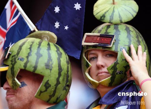 圖文：殘奧會上澳大利亞觀眾的『瓜皮帽』