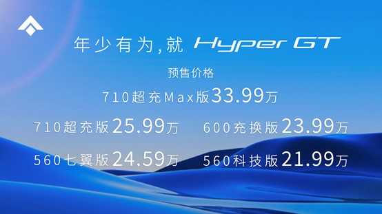 Hyper GT正式開啟預售。廣汽埃安供圖 華龍網發